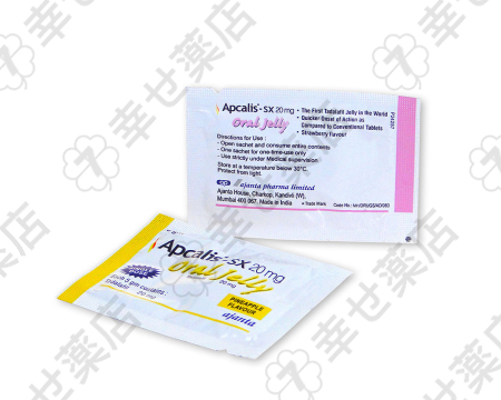 アプカリスSXオーラルジェリー—20mgの長時間効果でED治療をサポート